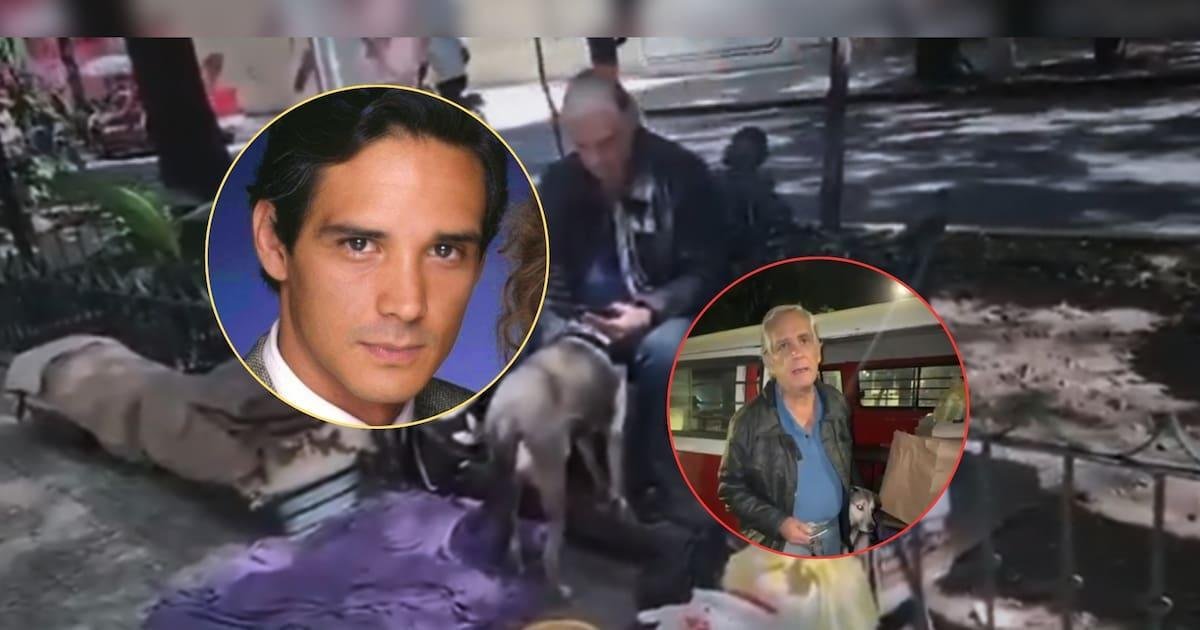 Alejandro Landero duerme en un parque