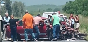 Accidente en la carretera Victoria-Monterrey deja prensados