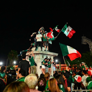 Festejos en Ciudad Victoria por triunfo de México